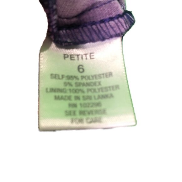 DRESSBARN (6P) Purple Boatneck Dress - Picture 8 of 13